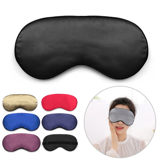 Silk Sleep Eye Mask Padded Shade Eye Cover Patch Sleeping Mask Eyemask Blindfolds Travel Relax Rest women sleep