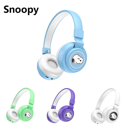 New Head Snoopy Bluetooth Earphones Cartoon Stereo Bluetooth Earphones Stereo Computer Couple Gift Wearable Technology