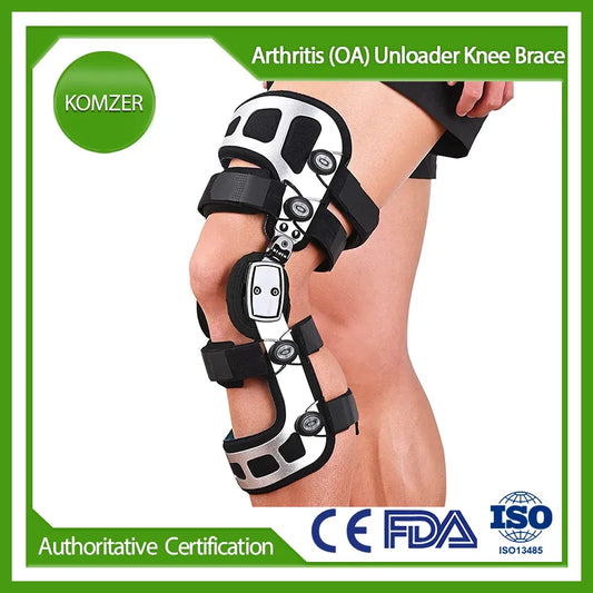 Komzer OA Unloader Knee Brace Orthopedic Ligament Injury Protector Arthritis Osteoarthritis Relief Joint Pain Support Stabilizer