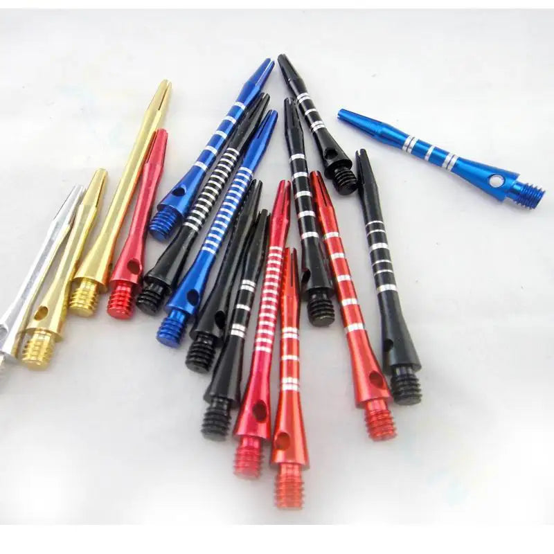 21pcs 2BA Aluminum 53mm Medium Darts Shaft Harrows Dart Stems Shafts with Standard 4.5mm Thread 6 Colors Available - Sports Accessory