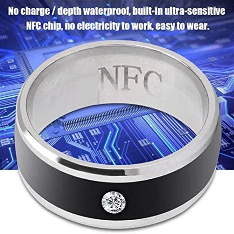 Smart Ring Waterproof Unisex NFC Phone Smart Accessories For Couples 6-13 Wearable Technology