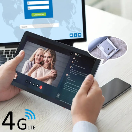 4G Phone Call 10.1-inch Octa Core Google Play 8GB RAM 256GB ROM Dual SIM Dual Wi-Fi Tablets Android 12 Tablets