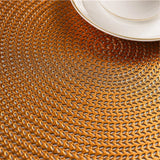 38CM Round PVC Placemat Table Mats Steak Pad Anti-scalding Insulation Pads INS Nordic Hotel Restaurant Home Improvement - Smart Home - Kitchen