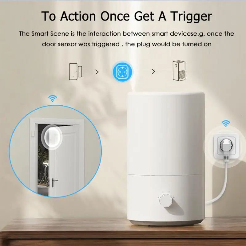 Xiaomi WiFi Smart Plug 16A/20A EU Smart Socket With Power Monitor Timing Smart Life Support Alexa Google Home Yandex Smart Thing Wireless - Cell Accessories - Smart Home