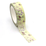 NEW 1PC 15mm*10m Gold Foil Spring Floral Butterfly Decorative Washi Tape Stationery Colourful Tape School Office Supplies