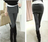 Spring Autumn New Fashion Korean Bottom Pants Breathable Fitness Female Skirts Fake One Pleated Bottom Pant Winter Women Legging