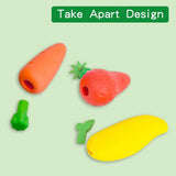 1Pcs Lovely Fruit Pencil Eraser Cartoon Strawberry Mango Carrot Rubber Erasers Student Stationery School Gifts Office Supplies