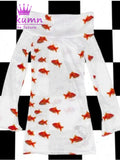 Mikumn Vintage Y2k Goldfish Print Slash Neck Slim Long Sleeve T-Shirt Women Korean Fashion Streetwear Off Shoulder Chic women tees