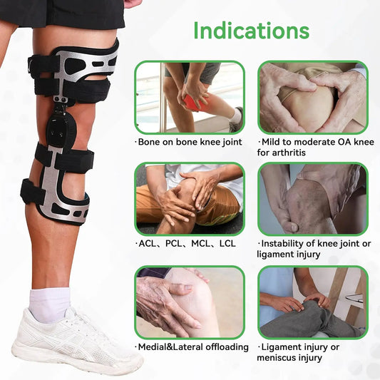 Komzer OA Unloader Knee Brace Orthopedic Ligament Injury Protector Arthritis Osteoarthritis Relief Joint Pain Support Stabilizer