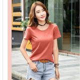 MRMT Brand New Women’s T-Shirt Pure Cotton Slub Ladies Women T-Shirts Loose Breathable T-Shirts Women Casual - Women Tees