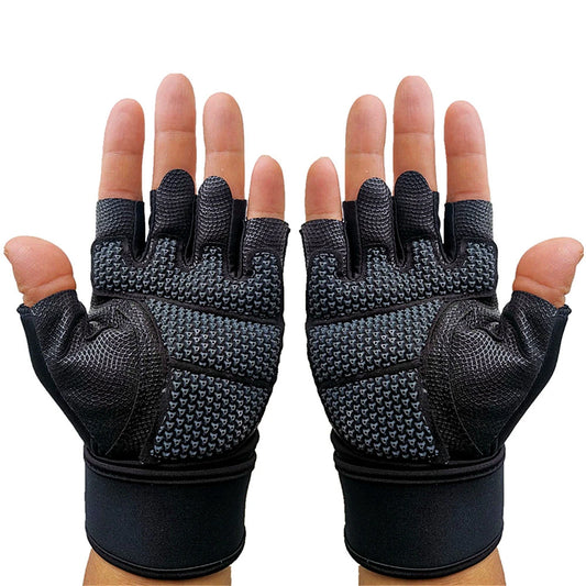 Silicone Fitness Gloves Bodybuilding Weightlifting Dumbbell Training Crossfit Gym Workout Gloves For Man Women