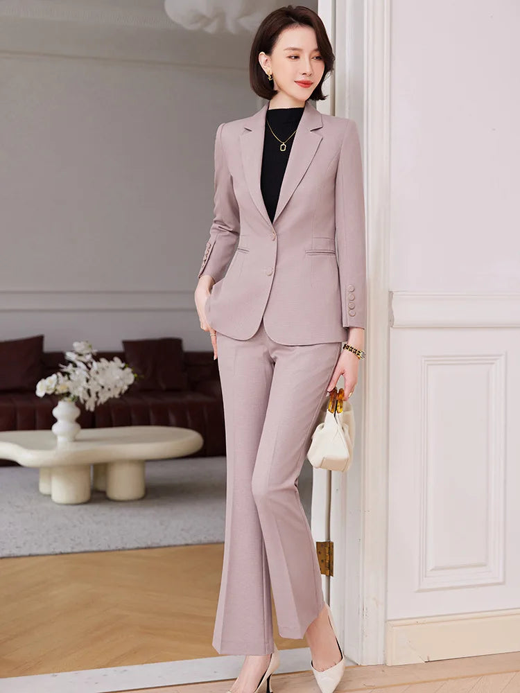 Ladies Office Work Wear Blazers Formal OL Styles Business Suits Pants and Jackets Coat Autumn Winter Professional Career women suiting