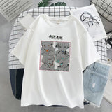 T-shirt Manga Japanese Anime Jujutsu Kaisen T-Shirt Men Gojo Satoru Yuji Itadori Graphic Tees Cool Unisex T-shirt Male 90s women short - women tops