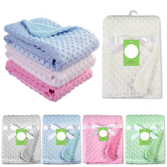 Baby Blankets Newborn Warm Fleece Thermal Bath Towel Quilt Infant Swaddle Wrap Sleep Cover Bathrobe Towels Swaddling Bedding