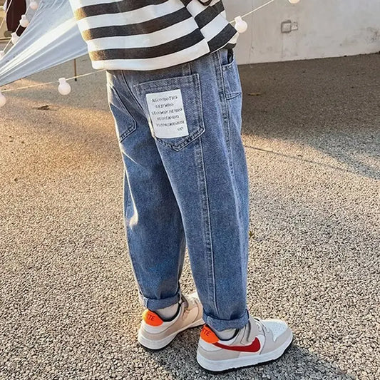 For Kids From 11 to 12 Years Summer Wear Regular Boys Jeans