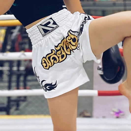 Adults Kids Muay Thai Cord Design Kickboxing Shorts Boys Girls Martial Arts Shorts Boxing Sports Fighting Boys Clothing - Boys Short - Boys Shirt