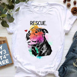Breeds don't Make And Dogs People Do Pitbulls Graphic Print Tshirt Girls Colorful Casual T Shirt Femme Summer women casual - women tops - women shorts