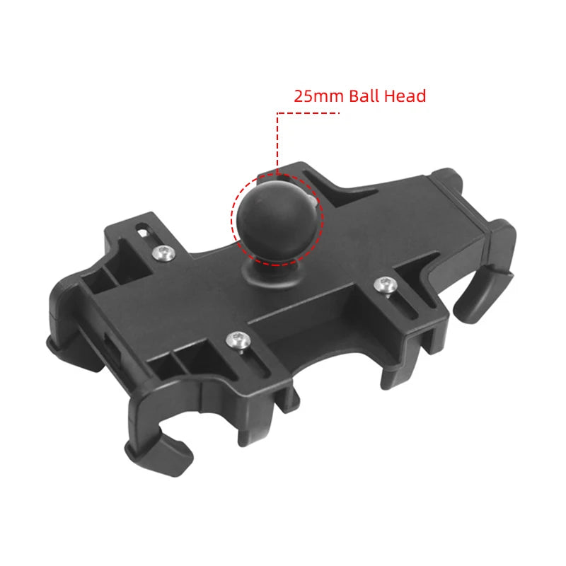 Motorcycle Bicycle Spring Loaded Phone Cradle Holder with 1 inch Ball Head Adapter for 4.7-7.2" Cell Accessories