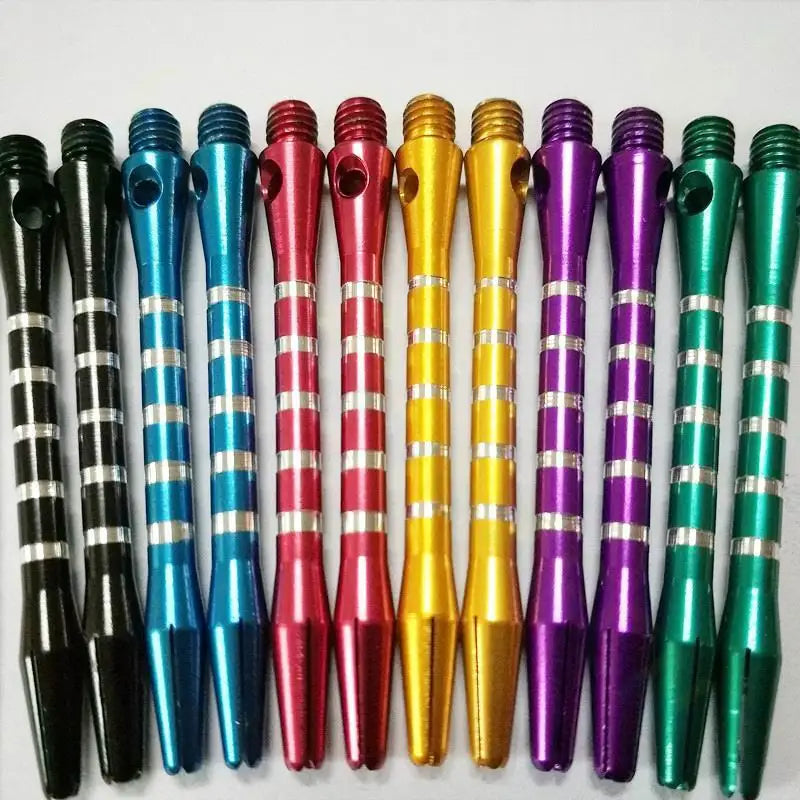 21pcs 2BA Aluminum 53mm Medium Darts Shaft Harrows Dart Stems Shafts with Standard 4.5mm Thread 6 Colors Available - Sports Accessory