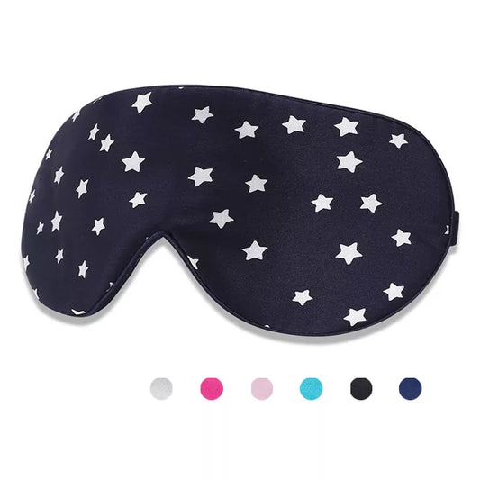 Adjustable Silk Star Spot Sleep Mask Lunch Break Travel Home Sleep Aid Eyeshade Men And Women Sleeping Eye Mask Eye Shade Cover women sleep