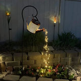 LED Solar Lights Outdoor Waterproof Solar Energy Watering Can Fairy Light Garden Decor Lantern for Outdoor Table Patio Lawn