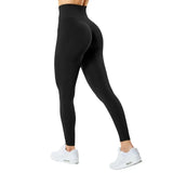 Yoga Pants Stretchy Workout Fitness Tights High Waist Gym Sport Leggings Running Squat Proof Sportswear Brown women legging