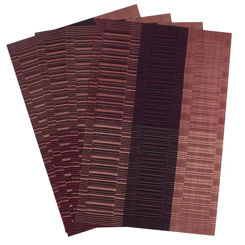 Set of 4 PVC Washable Placemats for Dining Table Mat Non-slip Placemat Set In Accessories Cup Coaster Wine Pad Kitchen