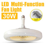 E27 LED Ceiling Fan Lamp 3-Gear Speed Cooling Fan Remote Control Fan Light Dimmable Ceiling Light Electric Fan Ventilator Lamp Lighting Fan