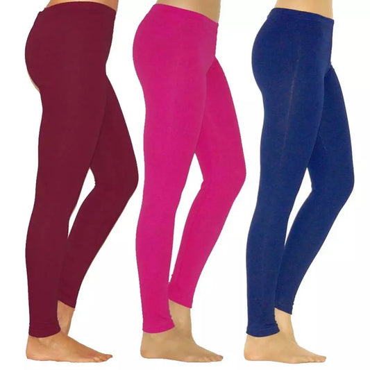 Autumn Spandex Polyester Casual Breathable Women Solid Color Stretchy High Waist Slim Tights Women Short & Leggings