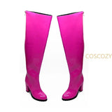 Ai Hoshino Cosplay Shoes Oshi No Ko Hoshino Ai Rose Pink Boots Pink PU Leather Boots Girls Shoes