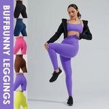 Buffbunny Leggings Yoga 3 Line High Waist Elastic Women Fitness Tights Workout Seamless Pants Gym Female Running Sports women legging