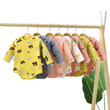 Cotton Romper Boys Cute Cartoon Animal Stripe for Kids Long Sleeve Autumn Rompers Jumpsuit Outfits Newborn - girl cloth - Baby Girls