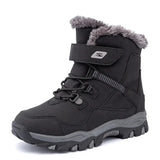 High-Quality Winter Snow Boots Platform Warm Cotton Leather Autumn Waterproof Kids Footwear Boys Shoes