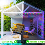 Outdoor LED Solar Fairy Lights Christmas Decoration Waterproof Solar Garland 8Mode Lights For Xmas Party Patio Balcony Yard Decoration
