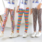 Pants Baby Korean Style Leggings Spring Autumn Children's Elastic Leopard Printed Pant Teens Fashion Clothing girls short