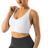 NVGTN Galaxy Ribbed Seamless Bra Spandex Top Woman Fitness Elastic Breathable Breast Enhancement Leisure Sports Women Tops & Tees