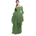 green dress