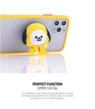 Kawaii Handheld Mobile Phone Stand Bt21 Cartoon Anime Character Image Desktop Telescopic Stand Headphone Winder Kids Fan Gifts Cell Accessories