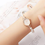 Casual Pointer Quartz Sweet and Elegant & 1pc Natural Freshwater Pearls Bracelet, Gift for women watch