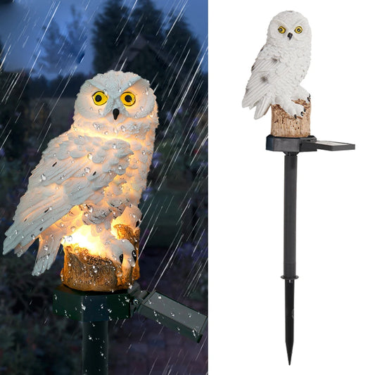 Garden Solar Lights Outdoor Owl Shape Waterproof LED Lawn Lamp Stake for Yard Walkway Decoration - Patio Lawn