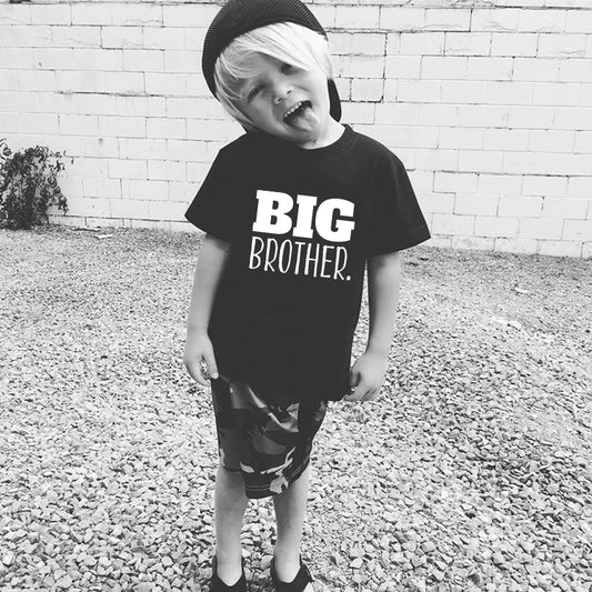 Big Brother&Little Brother Kids T-Shirt Children cotton fashion tee Tops Boys Short Sleeve Baby Casual Clothes Boys Tshirt