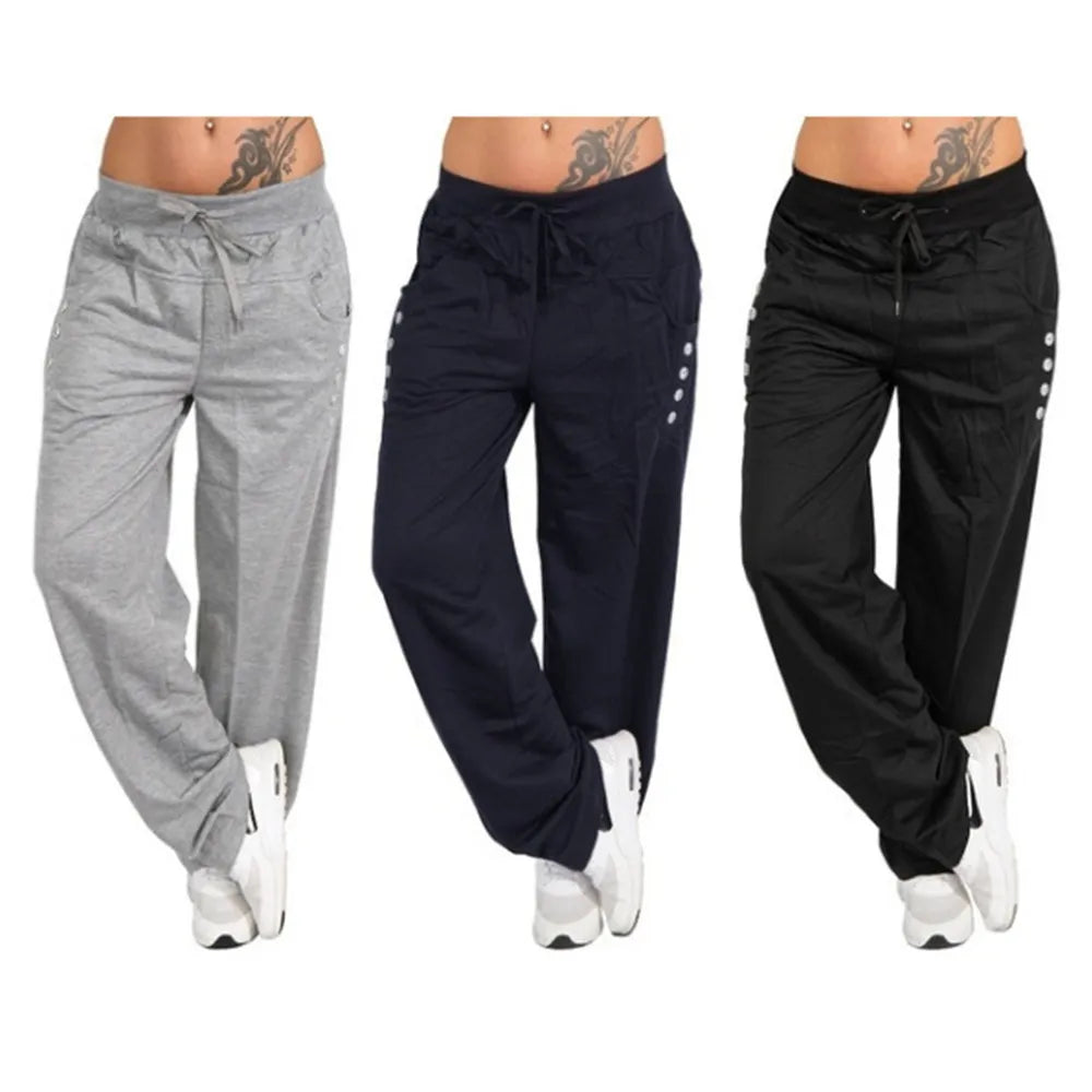 Yoga Pants Woman Elastic Waist Tummy Control Lounge Wide Leg Pants Workout Bootleg Trousers Work Flare Pants Women Plus Size Clothing - Women Trousers