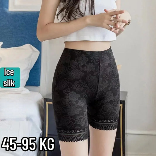 Women's Shorts Under The Skirt Safety Pants Sexy Lace Anti Chafing Thigh High Waist Boxer Panties Anti Friction Skirt New Women Short - Women Tees