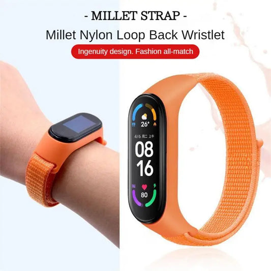 Multi function Compatible With Mi Band 7 Durable And Comfortable Nylon Ring Replacement Belt Fashion Design Wearable Technology