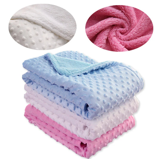 Baby Blankets Newborn Warm Fleece Thermal Bath Towel Quilt Infant Swaddle Wrap Sleep Cover Bathrobe Towels Swaddling Bedding