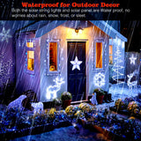 Outdoor LED Solar Fairy Lights Christmas Decoration Waterproof Solar Garland 8Mode Lights For Xmas Party Patio Balcony Yard Decoration