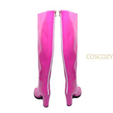 Ai Hoshino Cosplay Shoes Oshi No Ko Hoshino Ai Rose Pink Boots Pink PU Leather Boots Girls Shoes