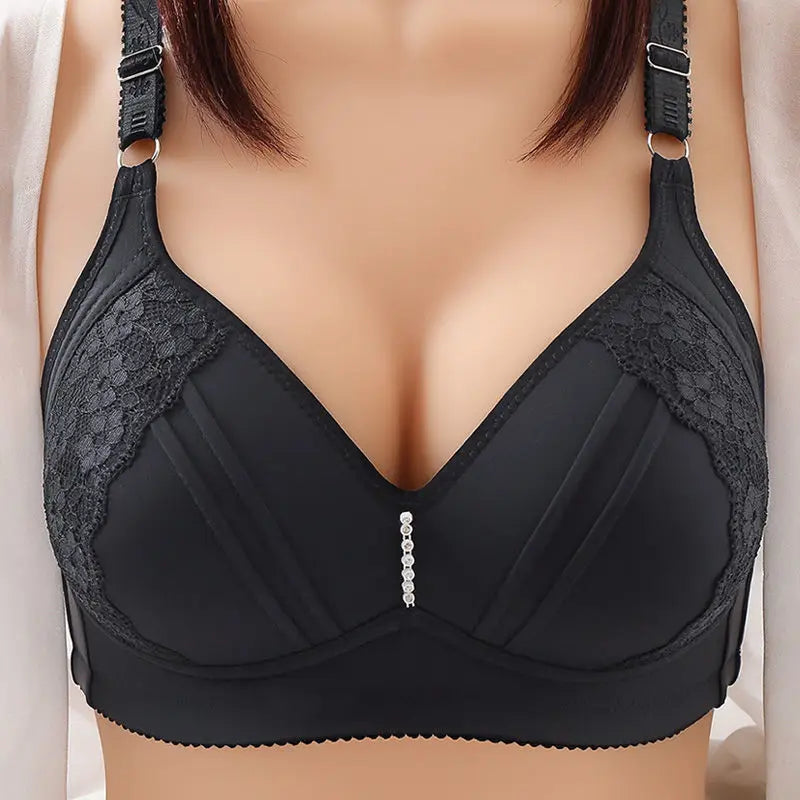 Woman Large Size 36-46 B C Bras for Women Push Up Seamless Underwear Bras Wireless Plus Size Middle Aged Bralette Women Lingerie