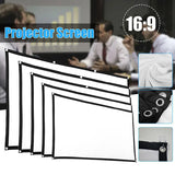 Portable Foldable Projector Screen 16:9 HD Outdoor Indoor Home Cinema Theater 3D Movie Home Theatre - Electronics Accessories