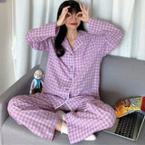 Homewear Winter Print Sweetheart Pajamas Set Women Set Pyjamas Sleepwear Nightwear Pijama Mujer women lounge